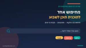 שורת החיפוש באינסטגרם כבסיס לתוכנית תוכן שבועית